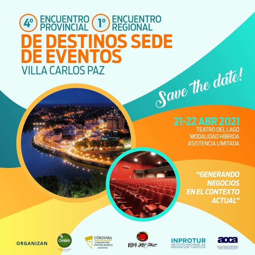 "Destinos sede de eventos" en Carlos Paz.