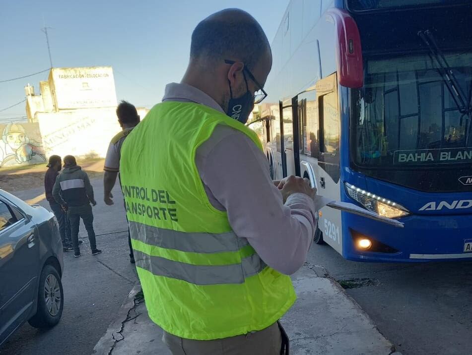 Controles de la CNRT en terminal de Punta Alta