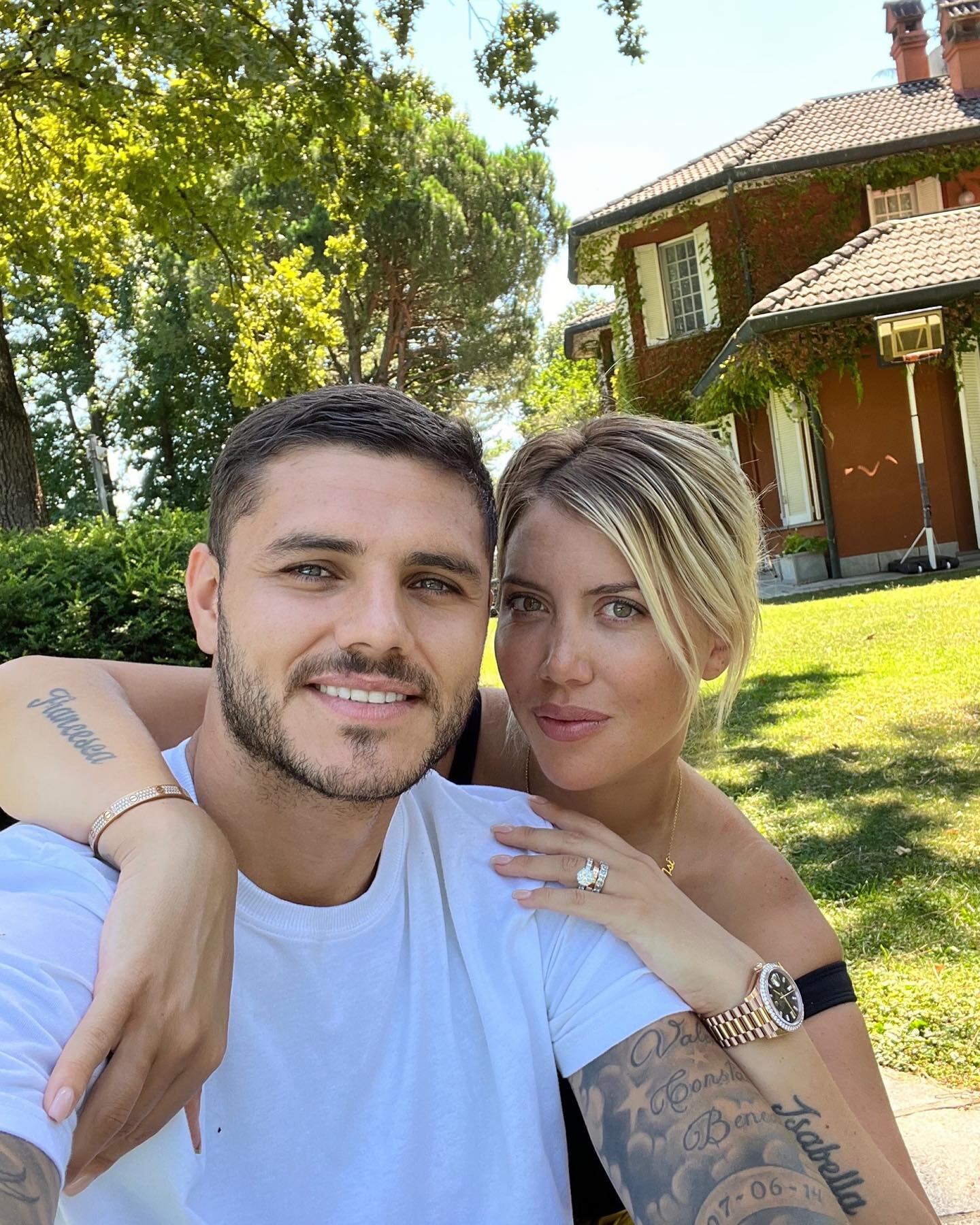  Wanda Nara y Mauro Icardi.