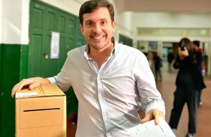 Elecciones en Misiones 2023: Martín Arjol sufragó en Posadas.