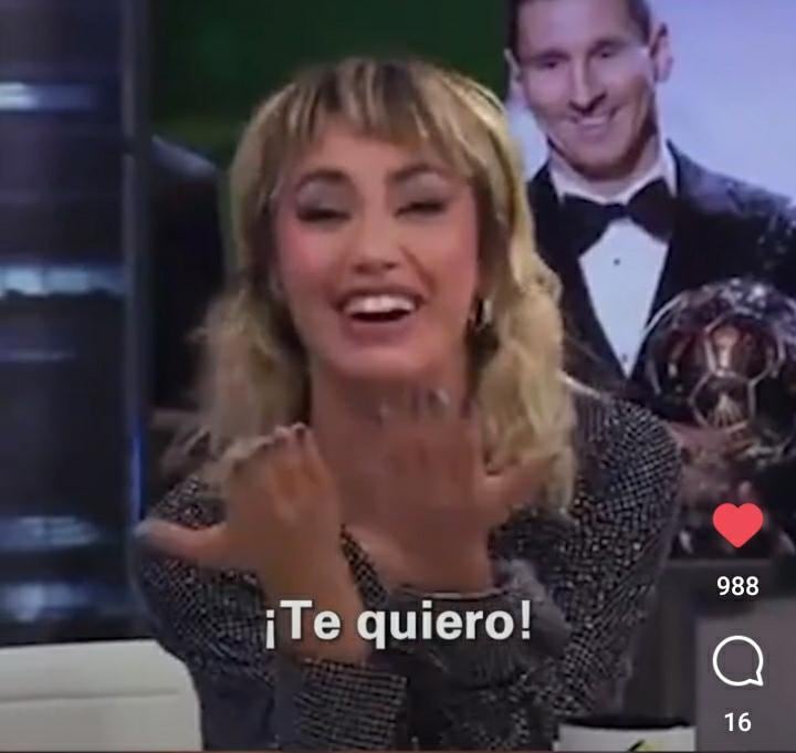 Lali Espósito hablando de Leonel Messi