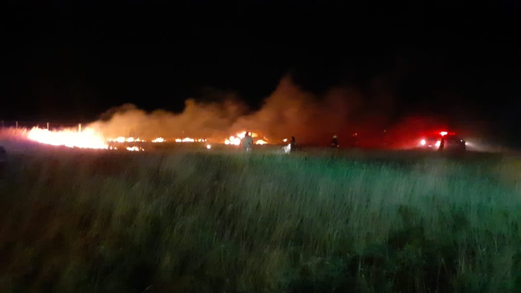 Dos tresarroyenses fallecidos tras el vuelco e incendio de un auto en la Ruta 3