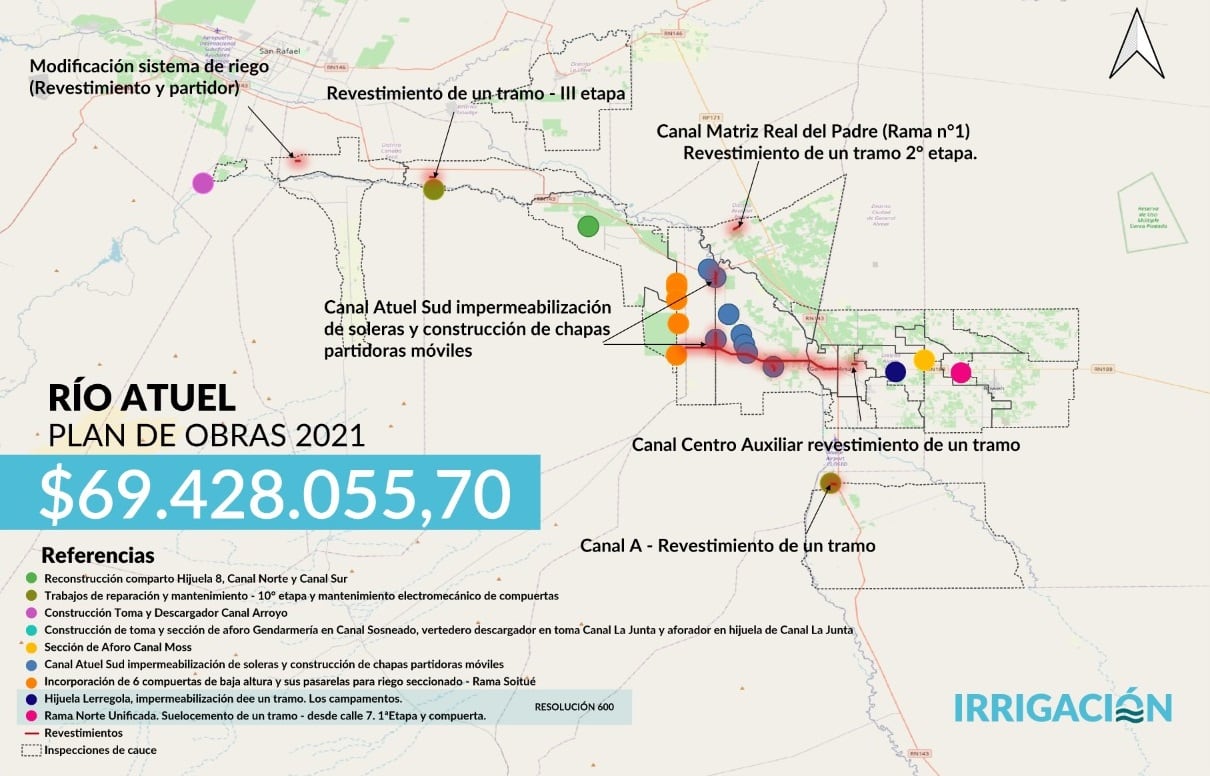 Inversiones de Irrigación en la Cuenca del río Atuel