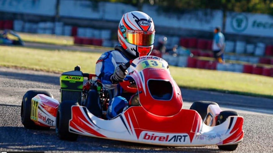 Fausto Arnaudo piloto karting Arroyito Birel Art