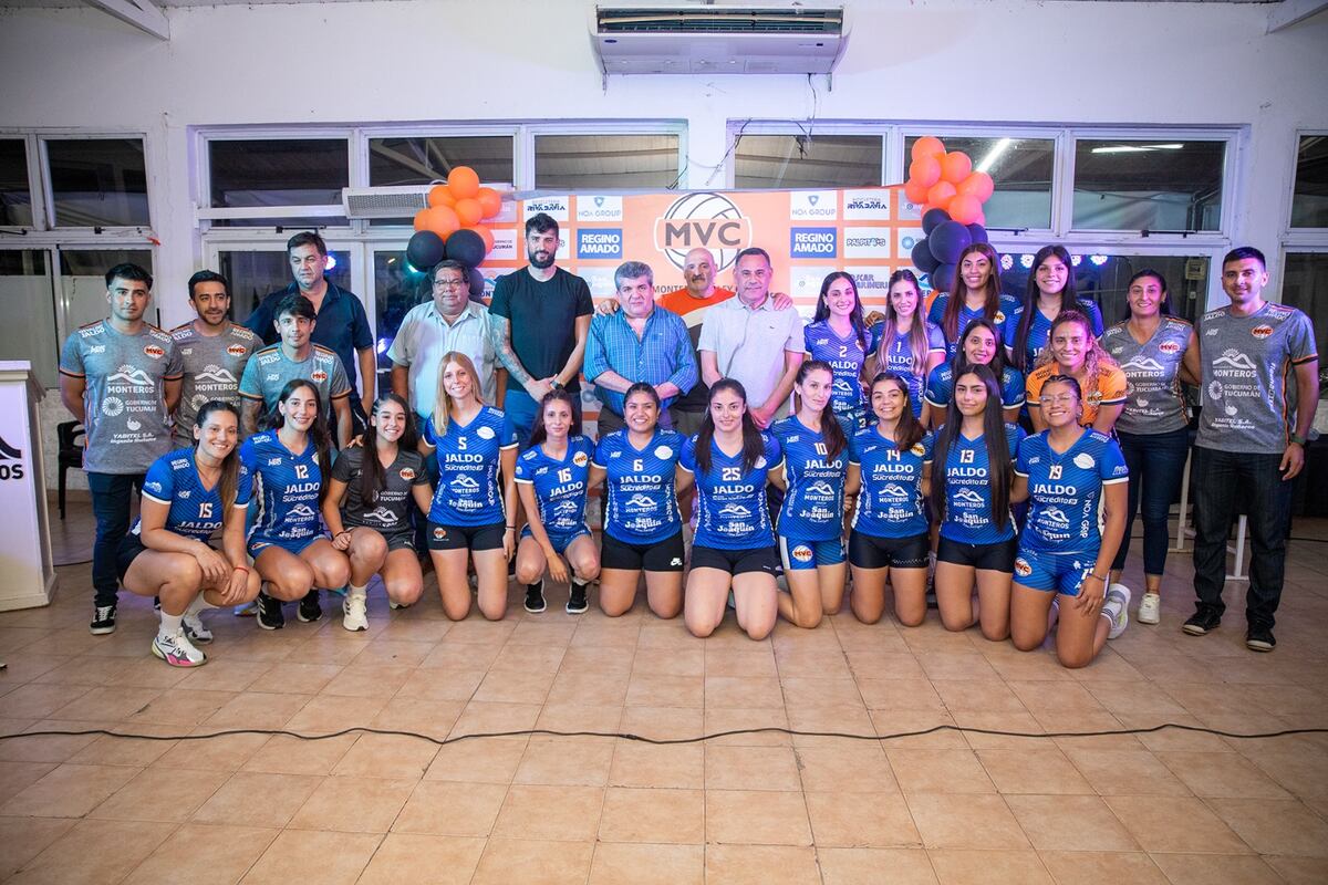 Presentaron al plantel femenino de Monteros Vóley Club