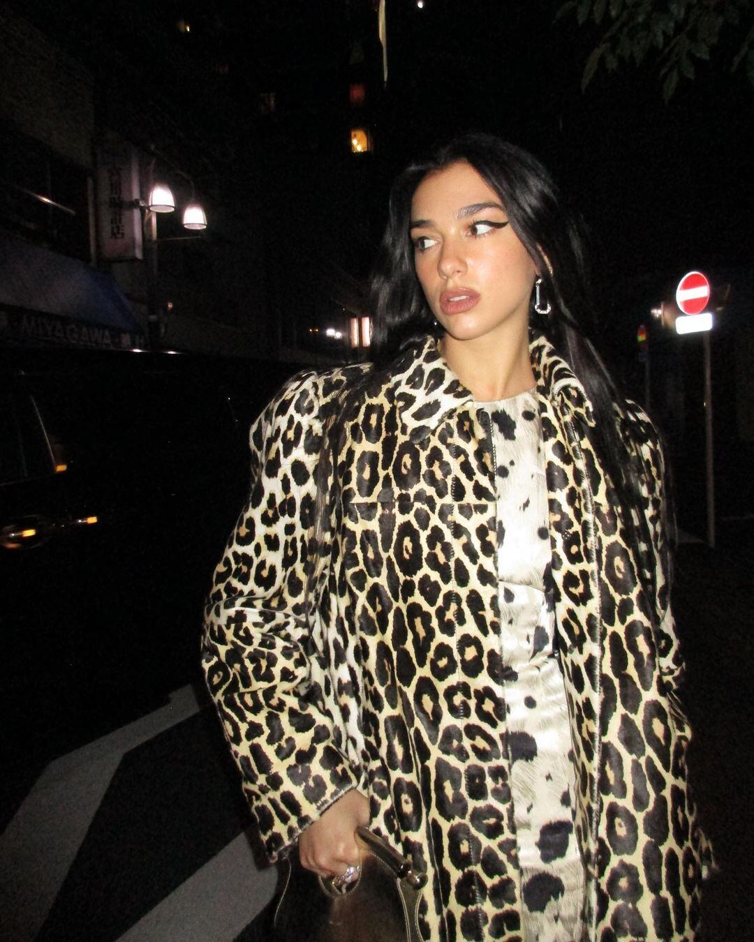 Dua Lipa cautivó con su look animal print.