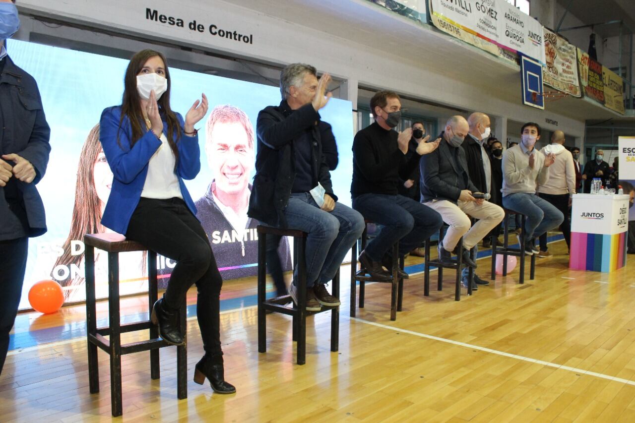 Mauricio Macri y Diego Santilli.