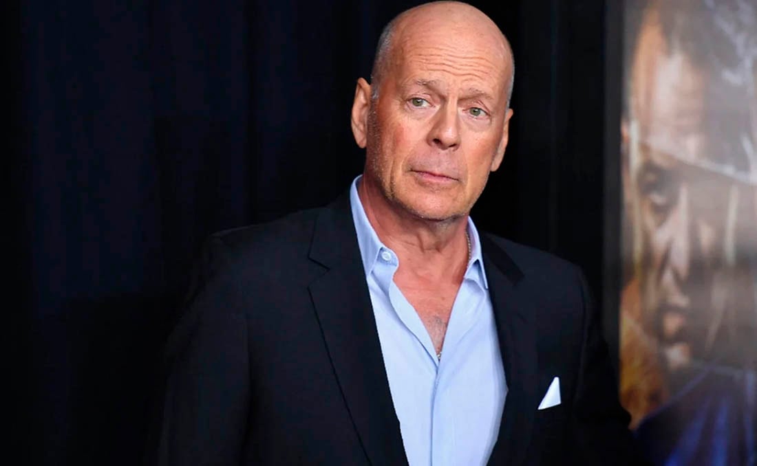 Bruce Willis fue diagnosticado con demencia frontotemporal. 