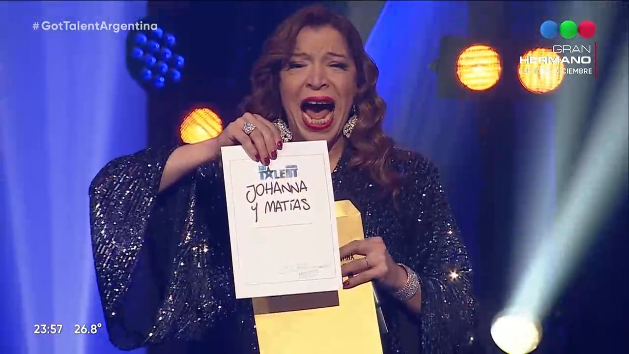 Johanna y Matías Ortiz, los hermanos salseros de Mendoza, ganaron Got Talent Argentina. Captura de pantalla.