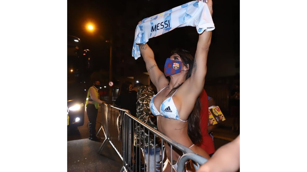 Miss Bum bum, la fan número 1 de Messi.