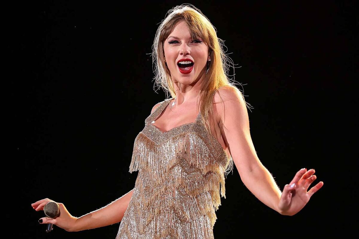 Se conoció la primera foto de Taylor Swift en Argentina sin paraguas