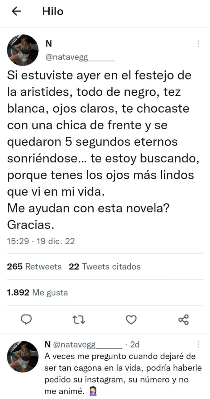 una mendocina se enamoró en el festejo del mundial y busca a su “alma gemela” por twitter