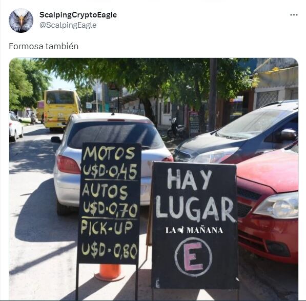 Precios en dólares en Formosa