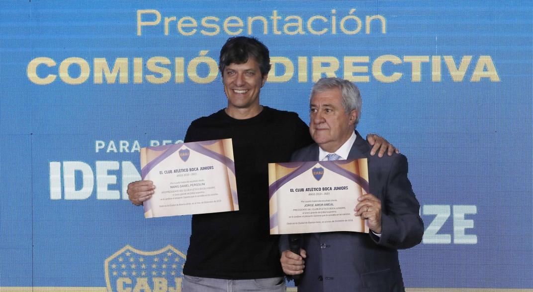 Mario Pergolini. Tiene diferencias con Riquelme y por eso deja al club que preside Ameal. (prensa Boca)