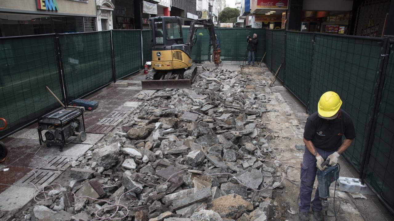 Comenzaron las obras de remodelación de peatonal San Martín