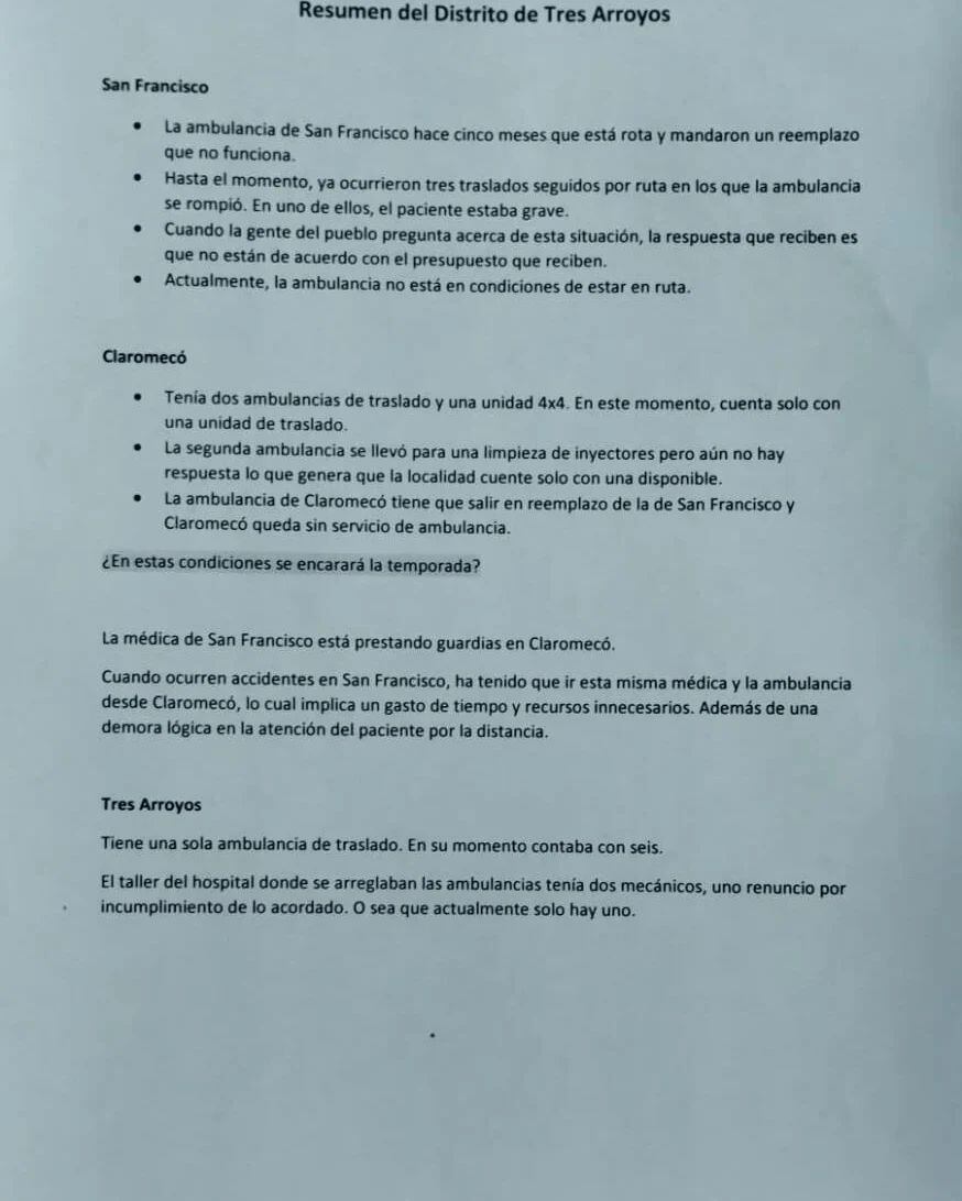 Informe en la pagina de facebook de Carlos Ávila