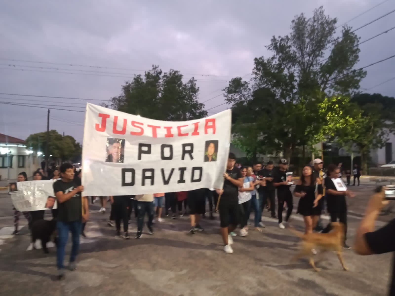 Familiares marcharon para pedir justicia por David. 