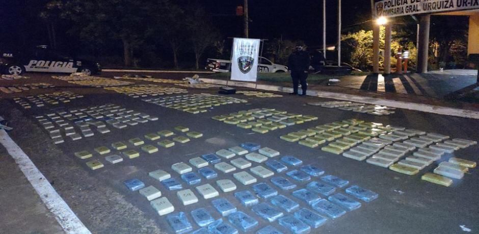 Incautaron más de 450 kilogramos de marihuana en General Urquiza