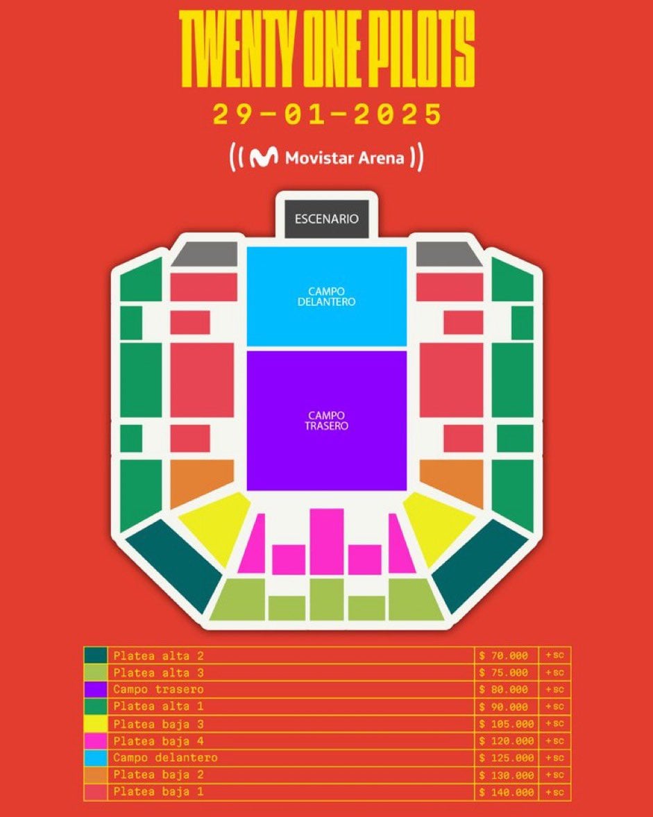 Twenty One Pilots anunció una nueva fecha en Argentina 2025: cuándo será y precios de entradas