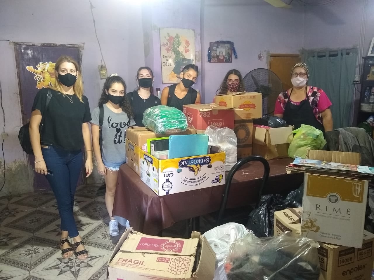 Solidaridad ante todo en acción durante la pandemia.