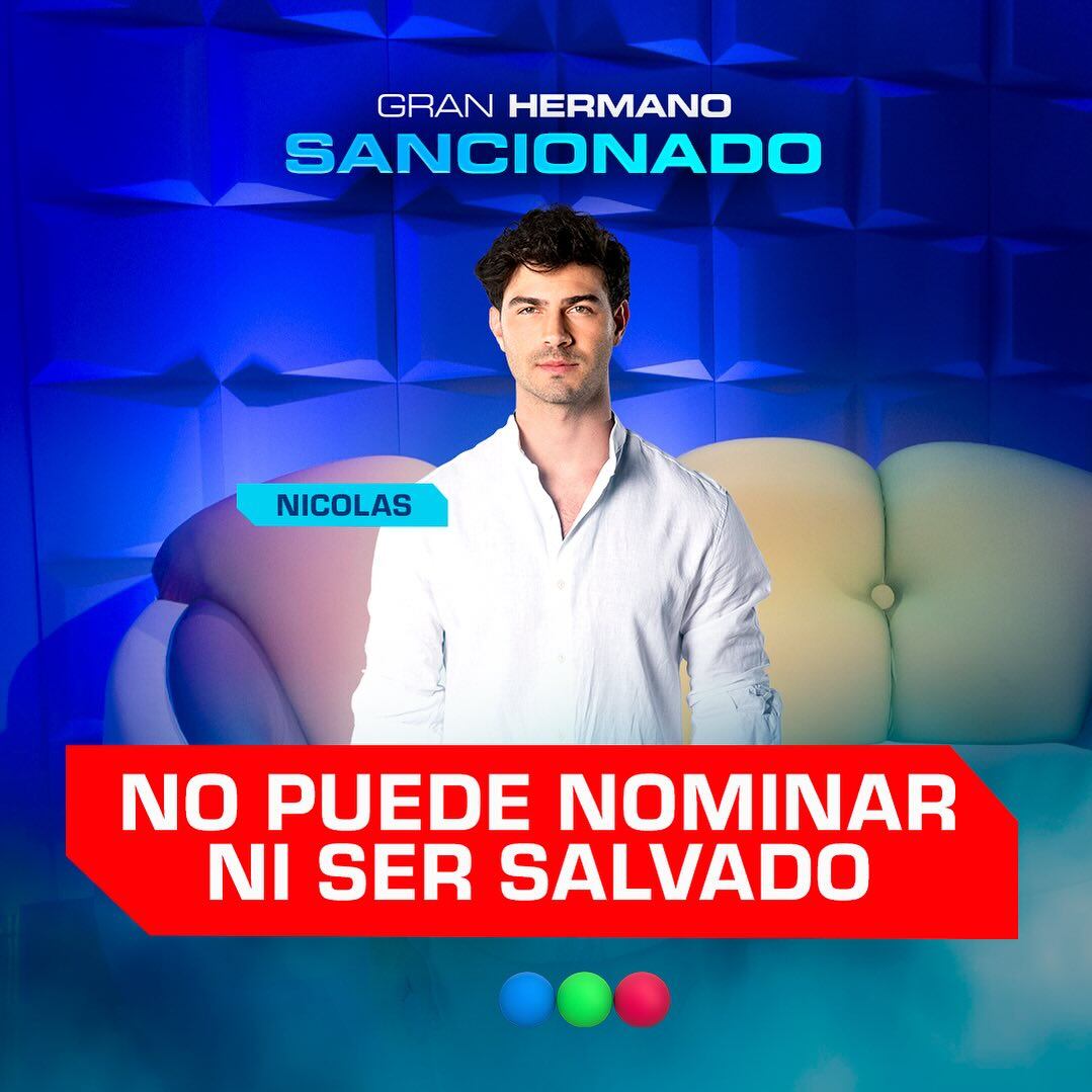 La dura sanción de Gran Hermano 2024 para Nicolás