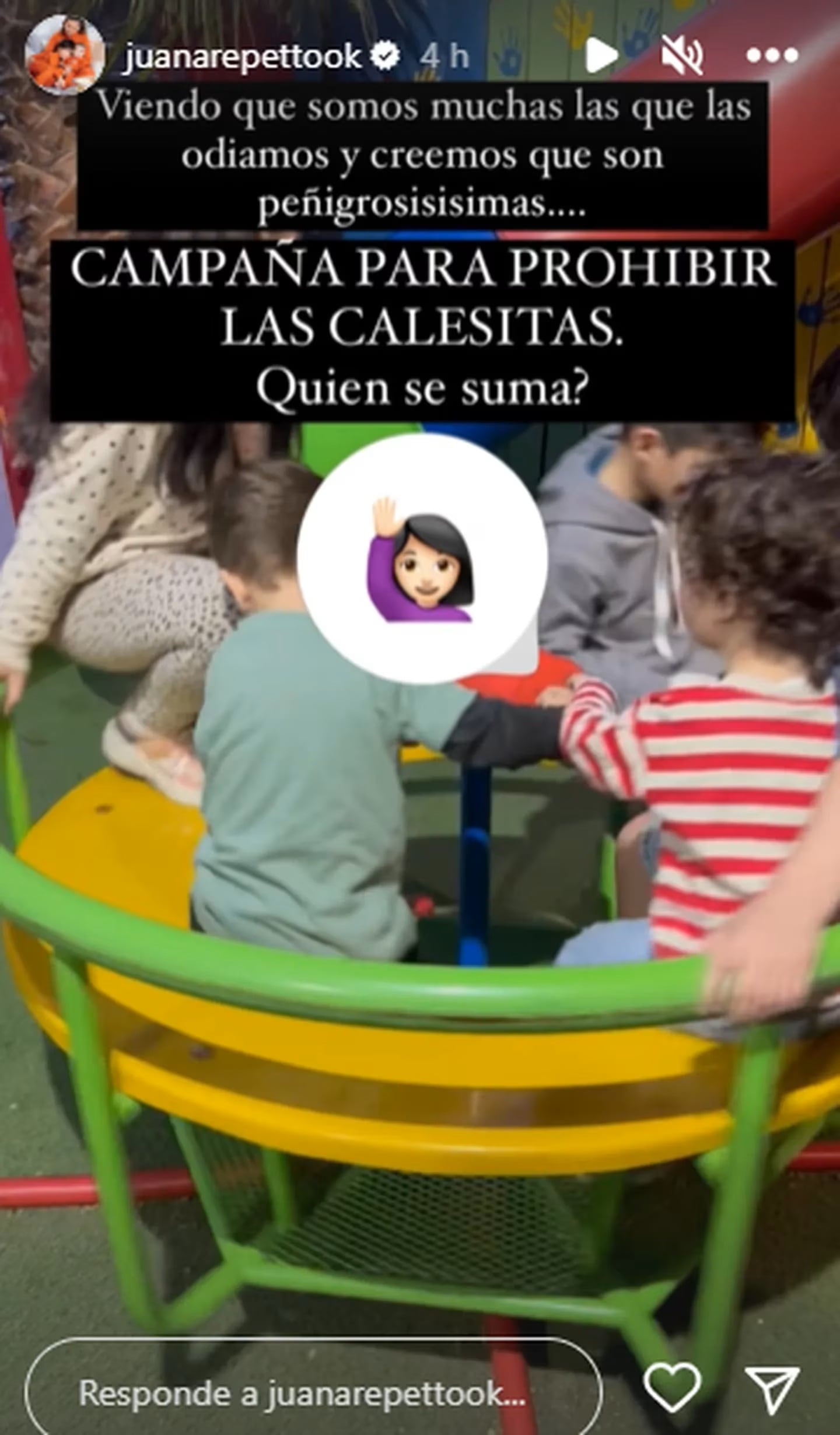 Juana Repetto inició una campaña para prohibir las calesitas.