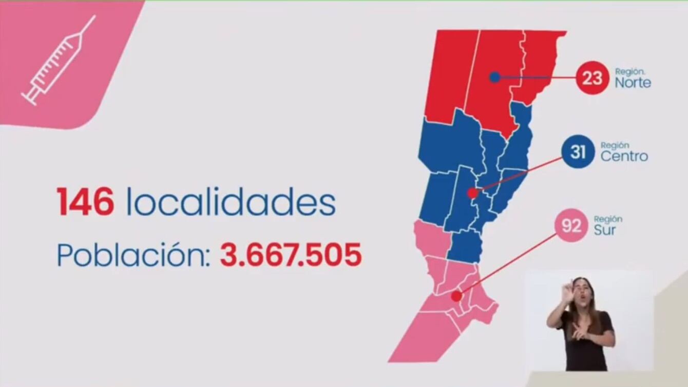 En el norte habrá menos vacunatorios debido a la menor densidad poblacional. (Gobierno de Santa Fe)