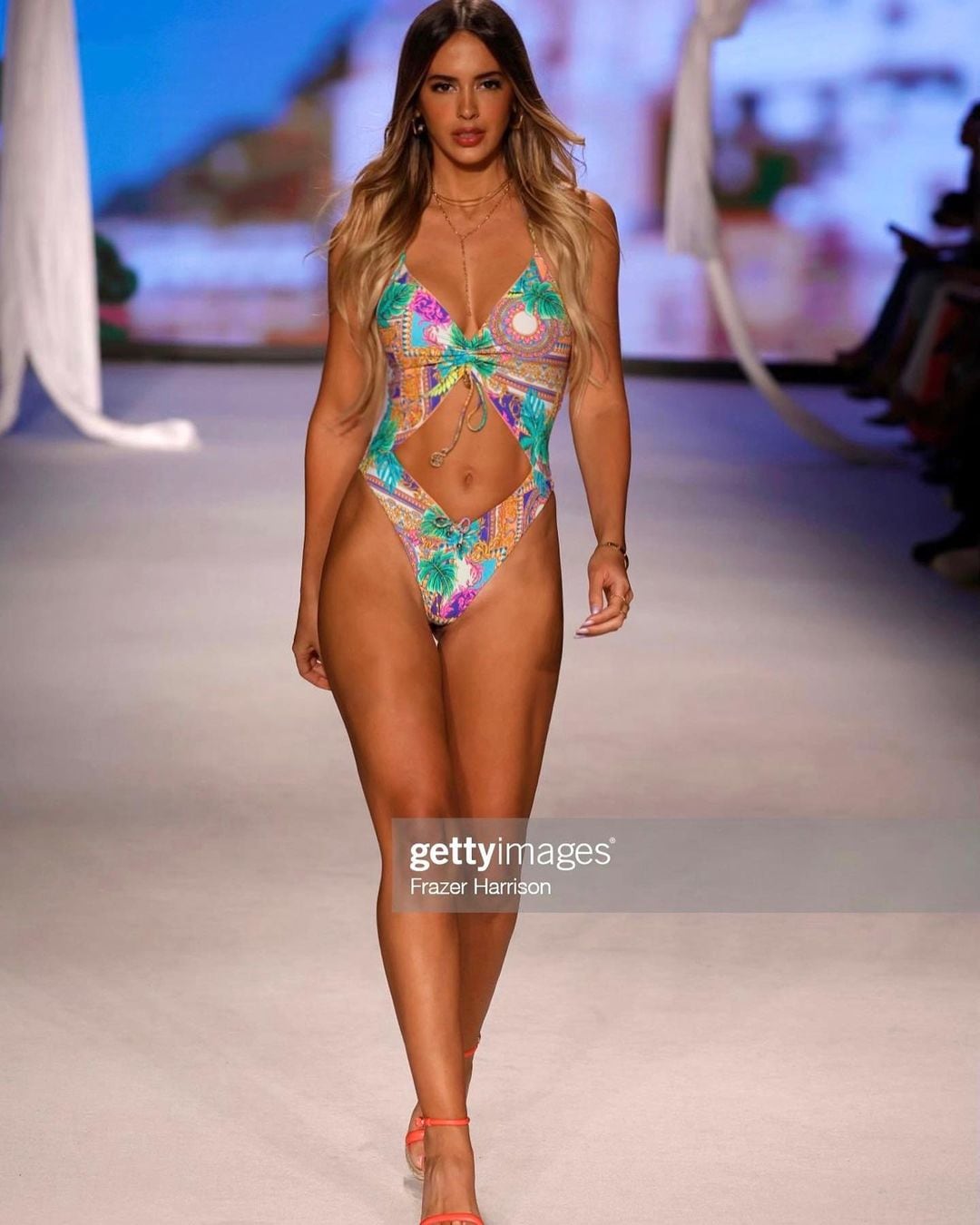 La bikini multicolor que lución Shannon de Lima.