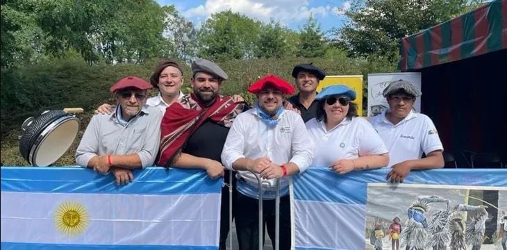 La delegación argentina en el Mundial del Asado