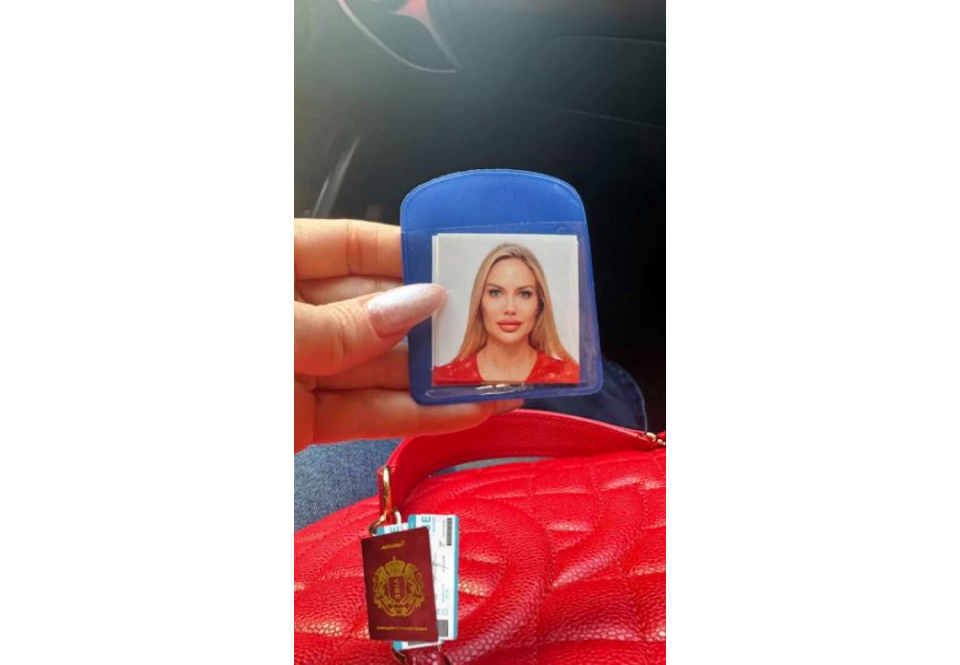 La foto de Luciana Salazar para renovar el pasaporte.