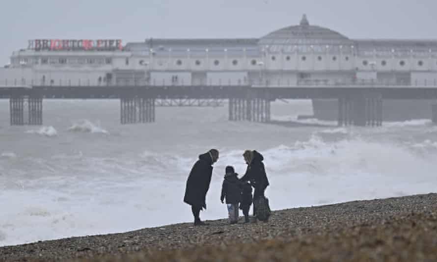 Imagen de la fuerte tormenta Dudley