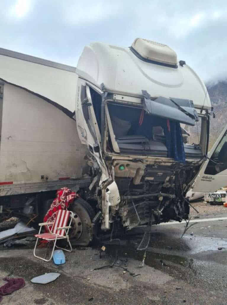 Así quedó el vehículo luego del accidente.