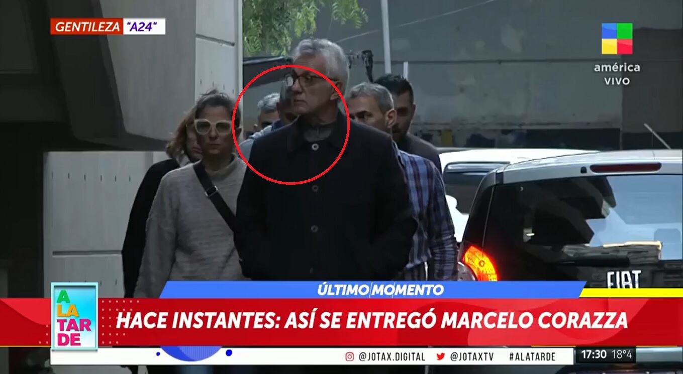 Marcelo Corazza se entregó en la sede de la División Trata de Personas de la Policía de la Ciudad.