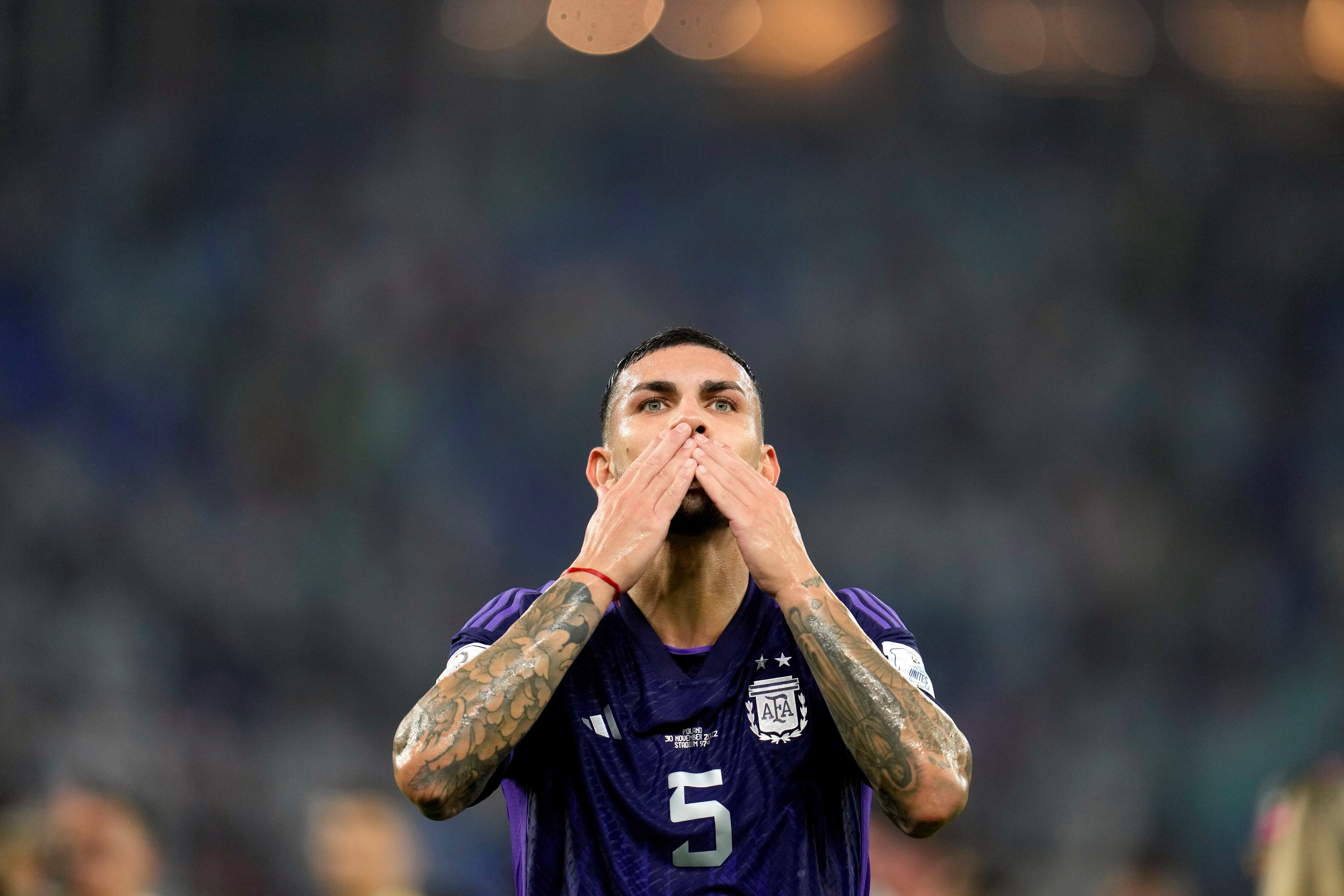 Leandro Paredes, uno de los mediocampistas de Argentina. (AP)