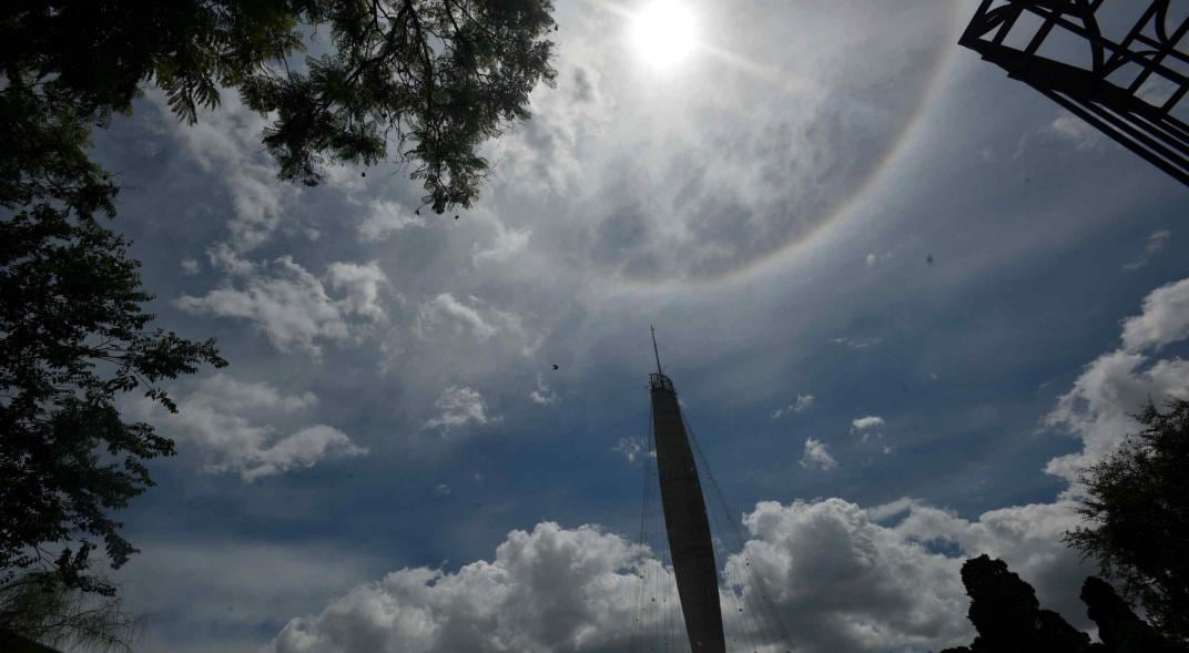 Cielo. Cenizas y la tormenta de Santa Rosa afectarán a Córdoba. (Pedro Castillo / Archivo)