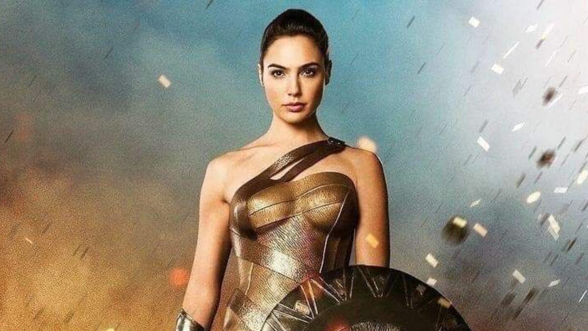 Póster Gal Gadot como guerrera amazona en la película Wonder Woman 1984