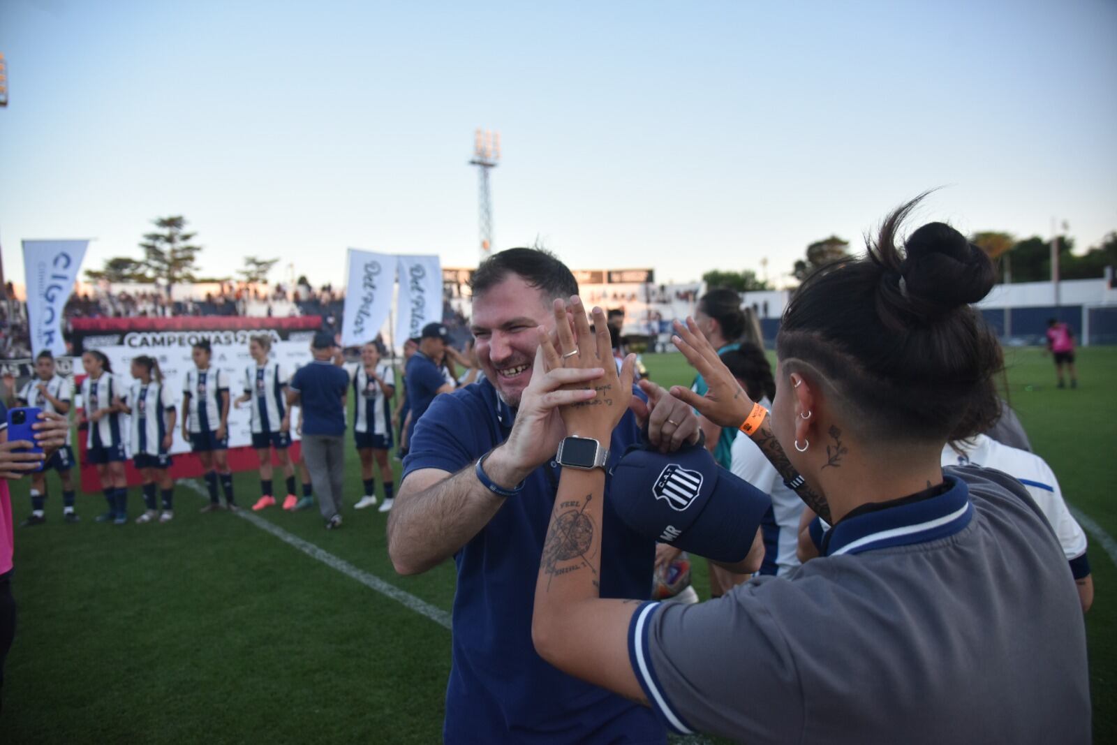 La emoción de Miqueas Russo, el DT campeón con Talleres: Jugar en Primera es un sueño. (Facundo Luque / La Voz)