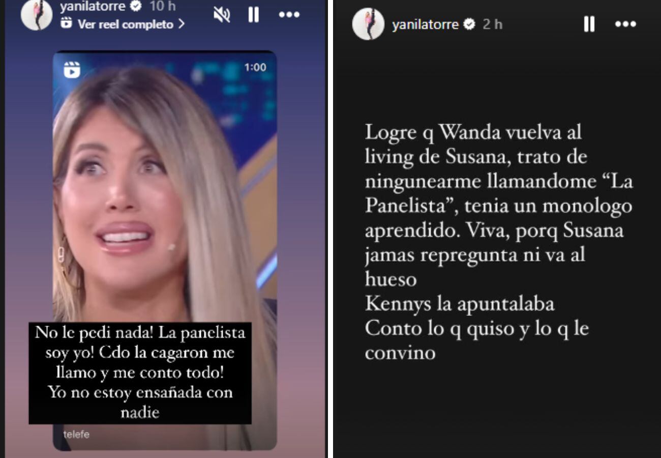 Yanina Latorre salió al cruce de Wanda Nara