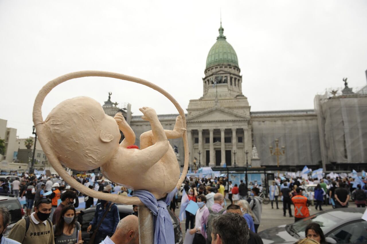 Marcha #MayoriaCeleste en el Congreso.