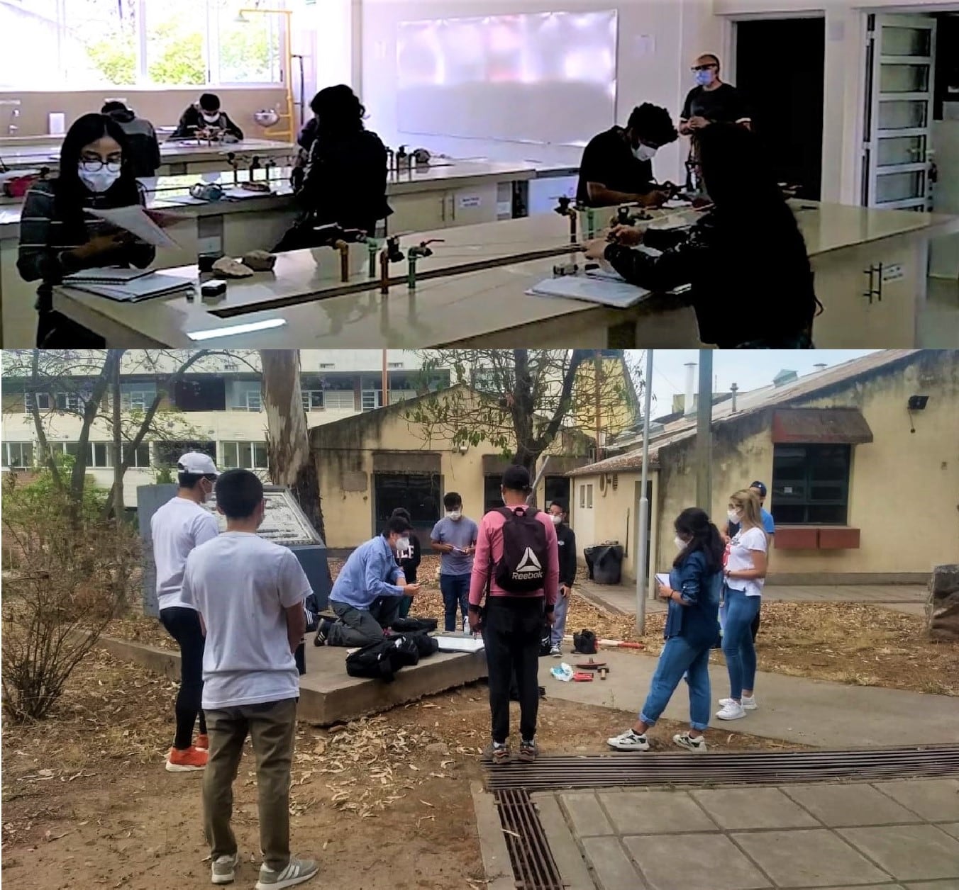 Realización de actividades presenciales de prácticas y laboratorios, en la Facultad de Ingeniería de la UNJu.