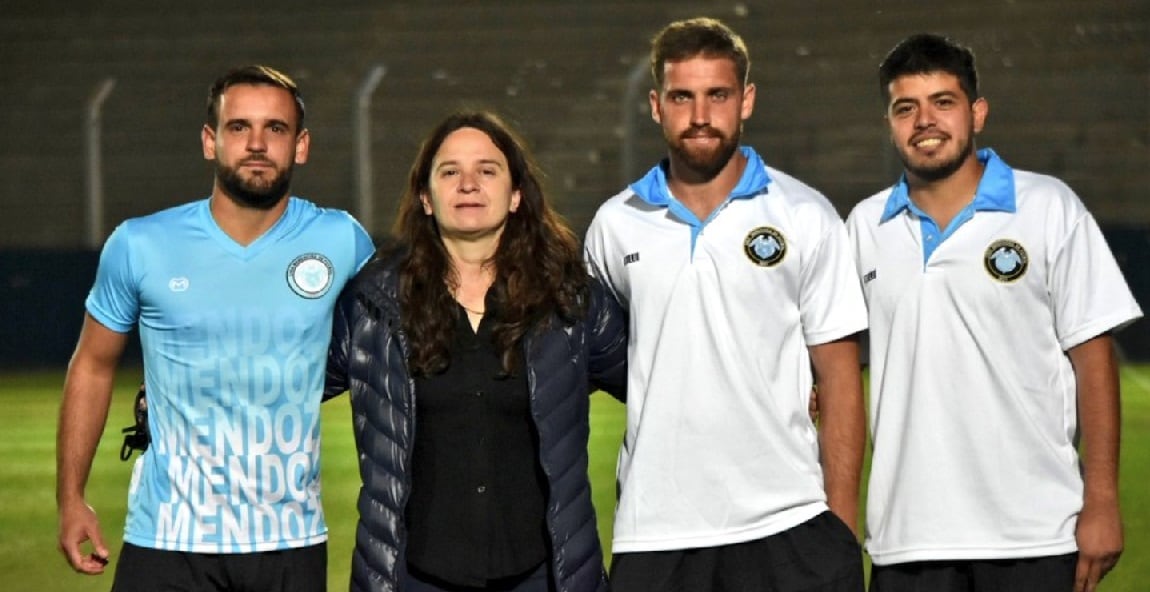 Cuerpo técnico de la Selección femenina de fútbol de Mendoza.