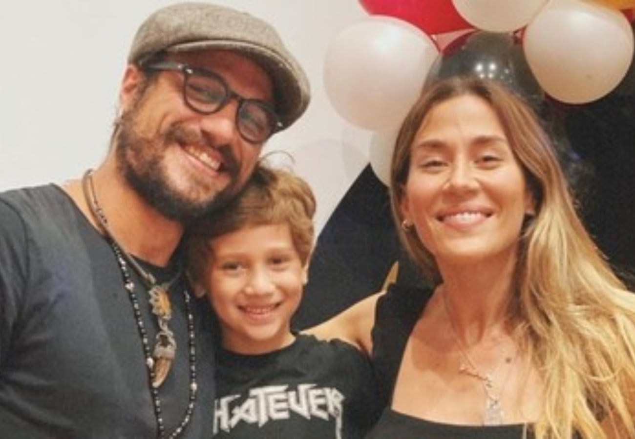 Daniel Osvaldo, Jimena Barón y su hijo