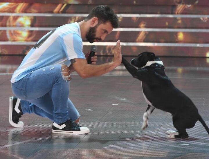 Marta Staffy y Agustín 'Cachete' Sierra en el Cantando 2020.