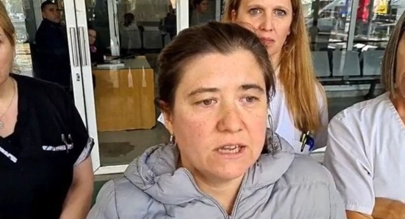 Mariana Cañete, la pediatra del Hospital de niños de La Plata que fue agredida.