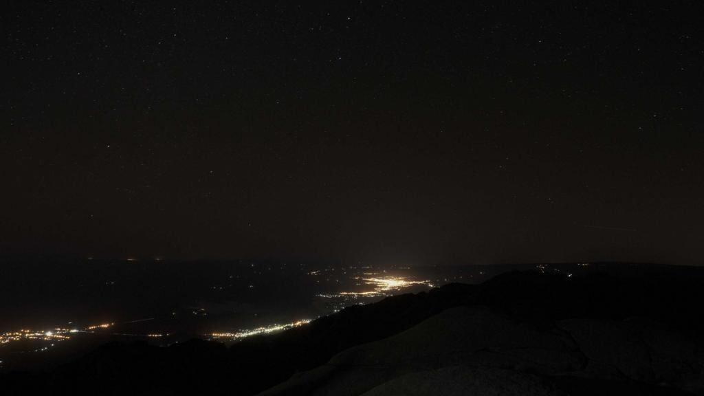 Un verdadero hotel de mil estrellas en el Cerro Champaquí.