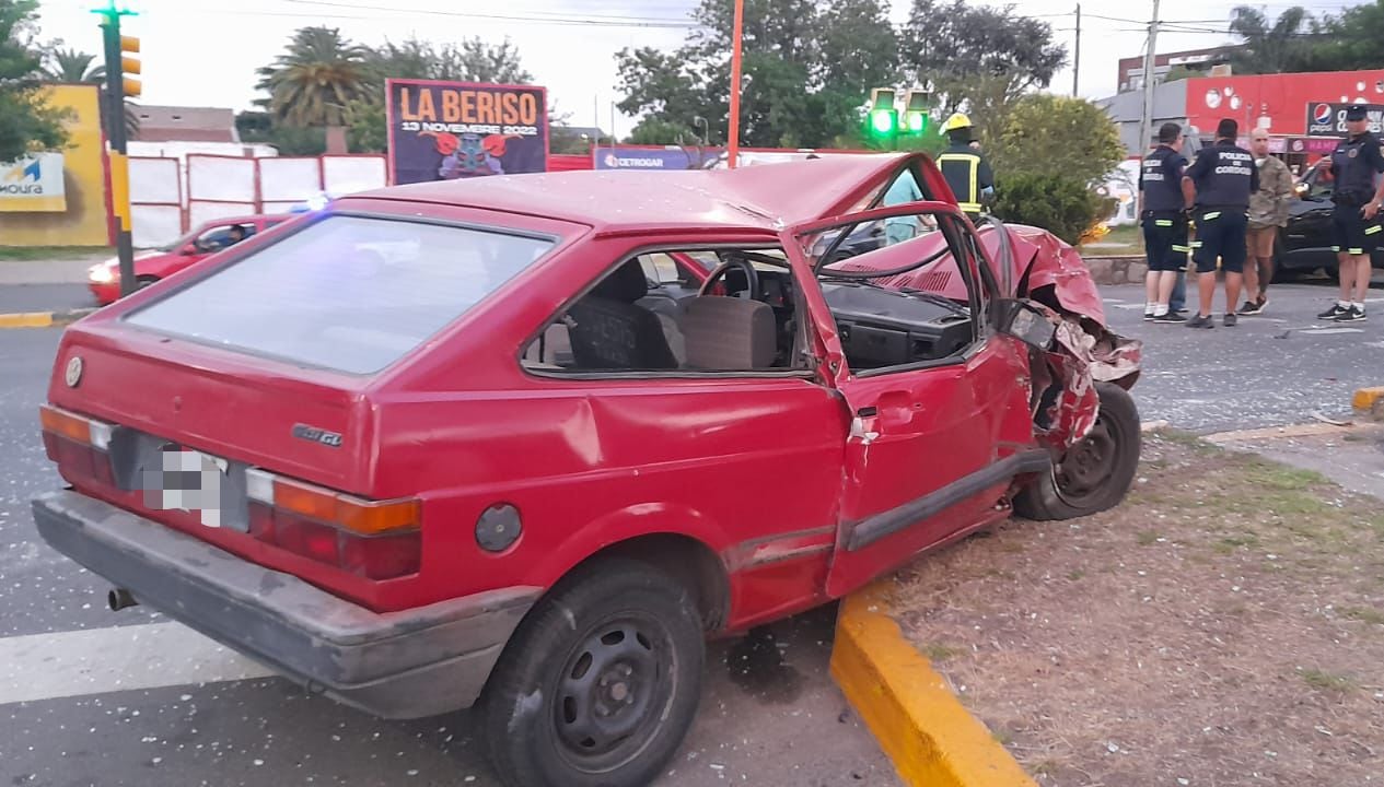 Accidente sobre la Av. San Martín