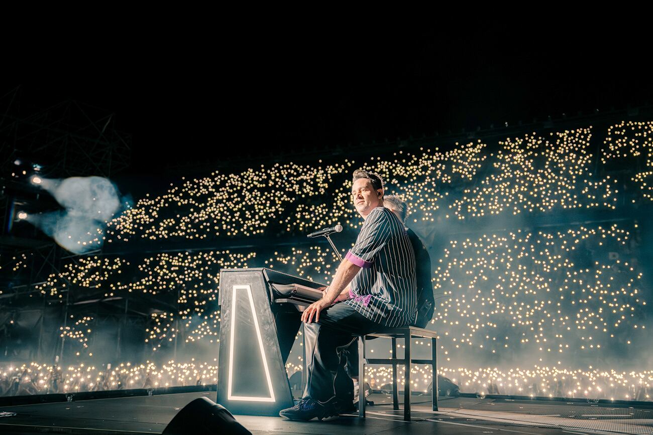 Tan Biónica, la banda encabezada por Chano regresó a los escenarios y brilló en el estadio de Vélez. (LA Team Agency)