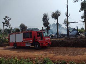 Incendio consumió completamente un aserradero en Panambí