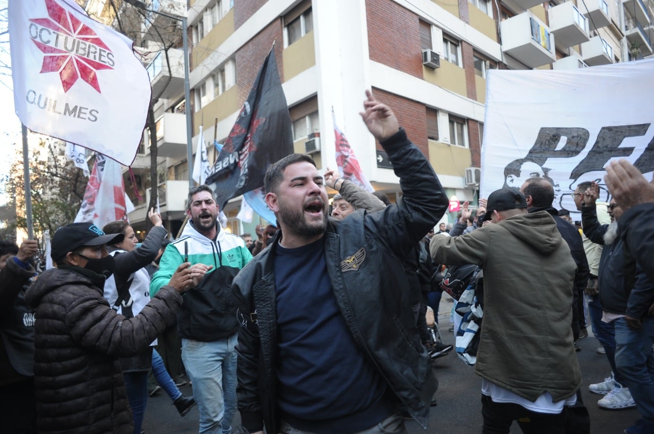 Manifestantes kirchneristas.