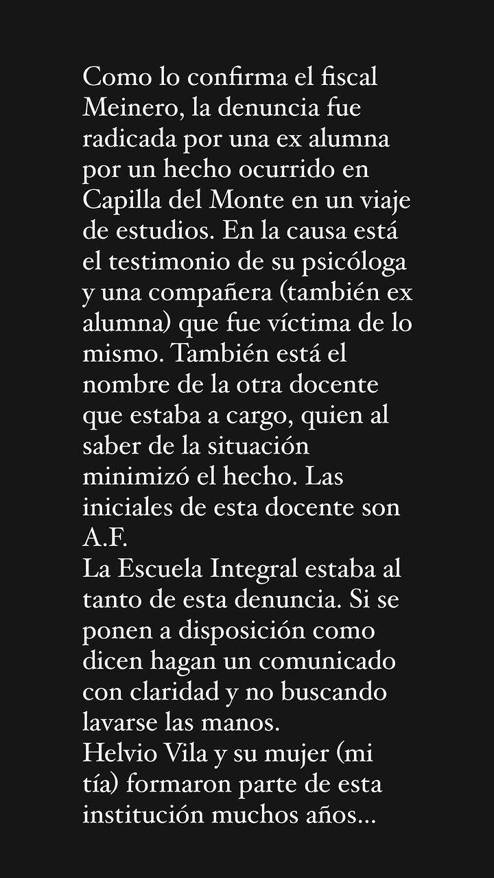 Aleart ventiló algunos datos del otro expediente judicial que involucra a su tío.